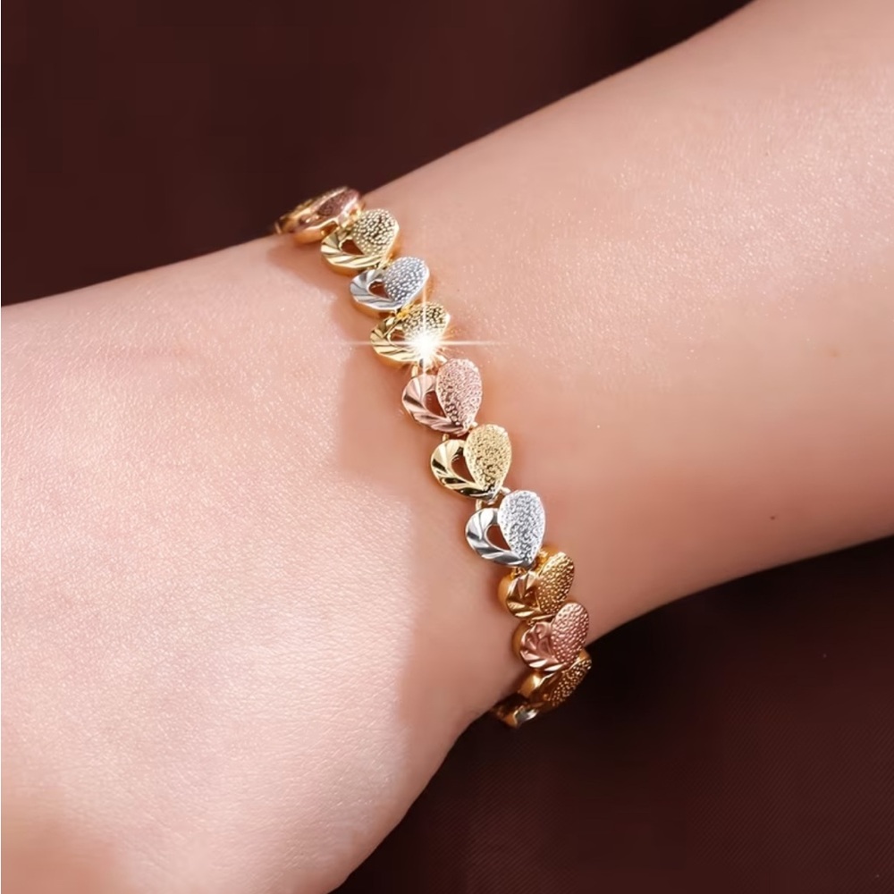 Tri-Color Gold tone bracelet